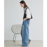 ウエストリボンワイドデニムパンツ | ad thie | 詳細画像25 