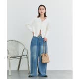 ウエストリボンワイドデニムパンツ | ad thie | 詳細画像28 