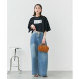 ウエストリボンワイドデニムパンツ | ad thie | 詳細画像30 