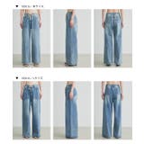 ウエストリボンワイドデニムパンツ | ad thie | 詳細画像38 