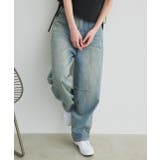 ルーズシルエットカーブデニムパンツ | ad thie | 詳細画像13 