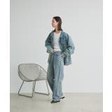 ルーズシルエットカーブデニムパンツ | ad thie | 詳細画像18 