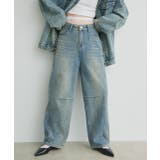 ルーズシルエットカーブデニムパンツ | ad thie | 詳細画像20 