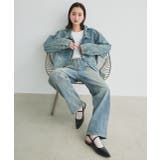ルーズシルエットカーブデニムパンツ | ad thie | 詳細画像21 