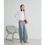 ルーズシルエットカーブデニムパンツ | ad thie | 詳細画像3 