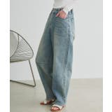 ルーズシルエットカーブデニムパンツ | ad thie | 詳細画像5 