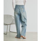 ルーズシルエットカーブデニムパンツ | ad thie | 詳細画像7 