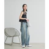 ルーズシルエットカーブデニムパンツ | ad thie | 詳細画像9 