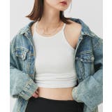 オフホワイト | アメスリショート丈タンクトップ | ad thie