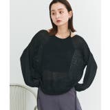 シアーメッシュルーズニットプルオーバー | ad thie | 詳細画像19 