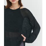 シアーメッシュルーズニットプルオーバー | ad thie | 詳細画像20 