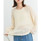 シアーメッシュルーズニットプルオーバー | ad thie | 詳細画像27 