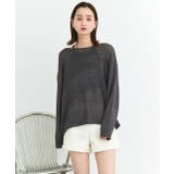 シアーメッシュルーズニットプルオーバー | ad thie | 詳細画像6 