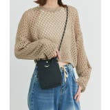 ブラック | ミニサコッシュショルダーバッグ | ad thie