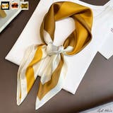 カラーブロッキングスカーフ | ad thie | 詳細画像1 