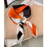 カラーブロッキングスカーフ | ad thie | 詳細画像34 