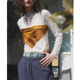 ブラウン | カラーブロッキングスカーフ | ad thie