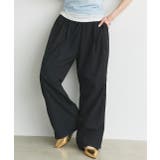 ブラック | ワッシャーリラックスイージーパンツ | ad thie