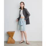 ヴィンテージライクハーフデニム | ad thie | 詳細画像4 