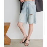 ヴィンテージライクハーフデニム | ad thie | 詳細画像7 