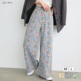 フラワーワイドデニムパンツ | ad thie | 詳細画像1 