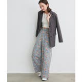 フラワーワイドデニムパンツ | ad thie | 詳細画像12 