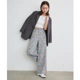 フラワーワイドデニムパンツ | ad thie | 詳細画像15 