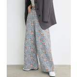 フラワーワイドデニムパンツ | ad thie | 詳細画像17 