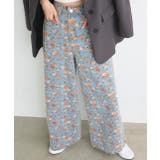 フラワーワイドデニムパンツ | ad thie | 詳細画像19 