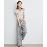 フラワーワイドデニムパンツ | ad thie | 詳細画像22 