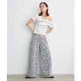 フラワーワイドデニムパンツ | ad thie | 詳細画像23 