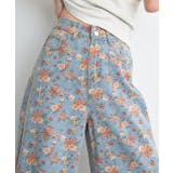 フラワーワイドデニムパンツ | ad thie | 詳細画像28 