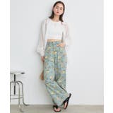 フラワーワイドデニムパンツ | ad thie | 詳細画像29 