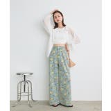 フラワーワイドデニムパンツ | ad thie | 詳細画像30 