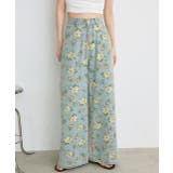 フラワーワイドデニムパンツ | ad thie | 詳細画像33 