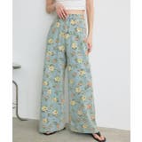 フラワーワイドデニムパンツ | ad thie | 詳細画像35 