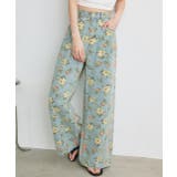 フラワーワイドデニムパンツ | ad thie | 詳細画像36 