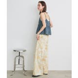 フラワーワイドデニムパンツ | ad thie | 詳細画像4 