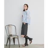 ウエストフリル切替ストライプバミューダパンツ | ad thie | 詳細画像11 