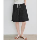 ウエストフリル切替ストライプバミューダパンツ | ad thie | 詳細画像19 