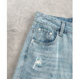 レースプリントダメージデニムパンツ | ad thie | 詳細画像23 