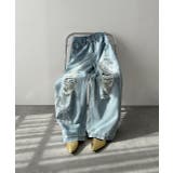 レースプリントダメージデニムパンツ | ad thie | 詳細画像31 