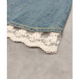 ショート丈ヘムレースデニムシャツ | ad thie | 詳細画像15 