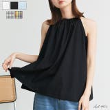 ホルターネックギャザーブラウス | ad thie | 詳細画像1 