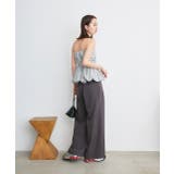 チェック柄バルーンペプラムビスチェ | ad thie | 詳細画像10 