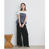 チェック柄バルーンペプラムビスチェ | ad thie | 詳細画像24 