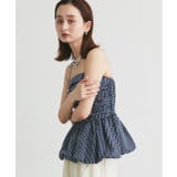 チェック柄バルーンペプラムビスチェ | ad thie | 詳細画像40 