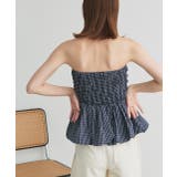 チェック柄バルーンペプラムビスチェ | ad thie | 詳細画像41 