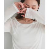 レイヤードデザインシアーカットソー | ad thie | 詳細画像10