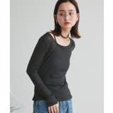 レイヤードデザインシアーカットソー | ad thie | 詳細画像17